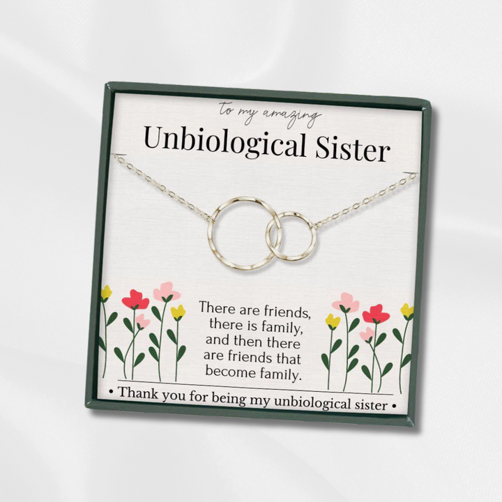 Unbiological Sister Gift - Handmade Sterling Silver Necklace