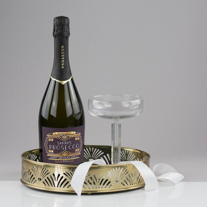 Personalised Art Deco Prosecco