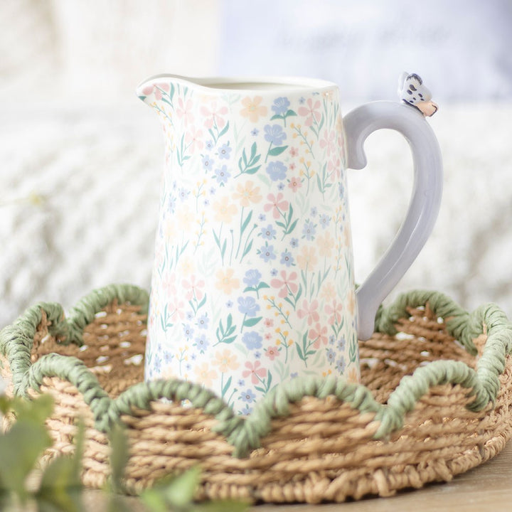 Ditsy Floral Ceramic Flower Jug