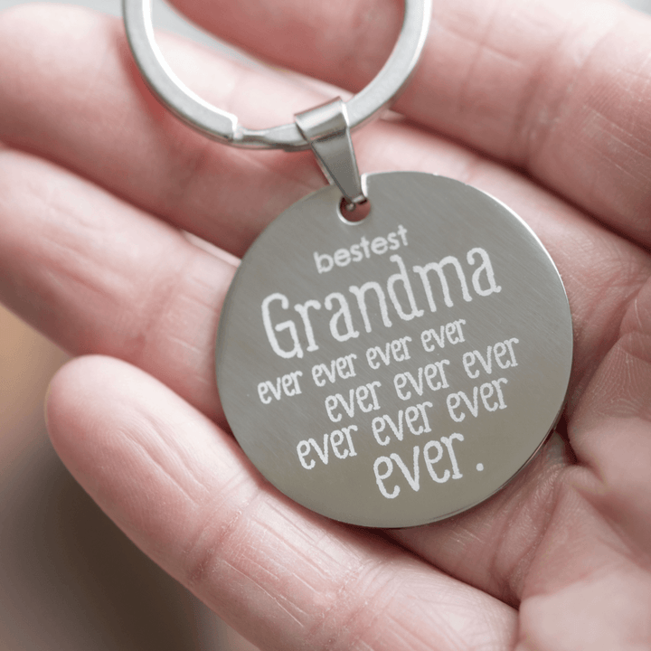 Personalised Bestest Grandma Ever Ever Keyring