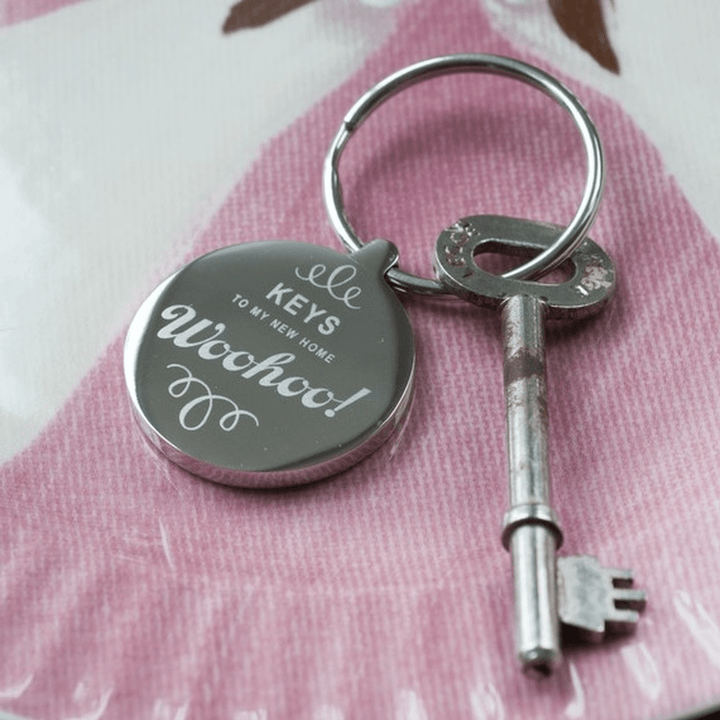 Personalised WooHoo New Home Keyring