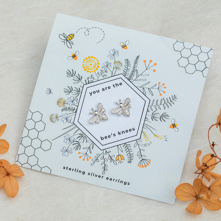 Happy Birthday Gift Box - Bee Earrings & Candle