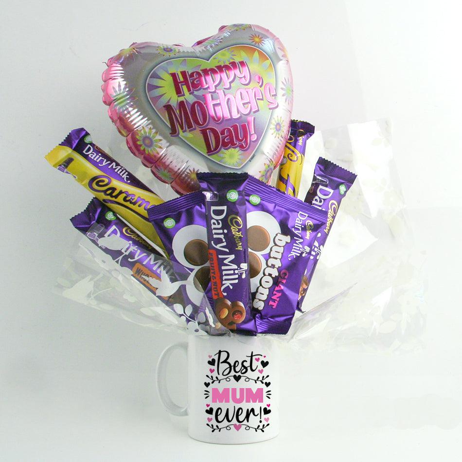 Best Mum Ever Chocolate Mug Bouquet