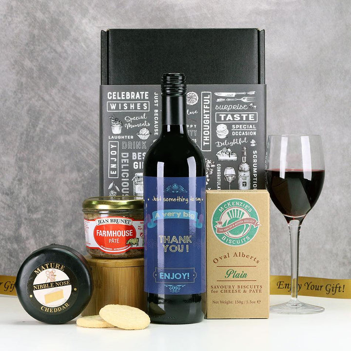 A Very Big Thank You Cheese and Wine Gift Set