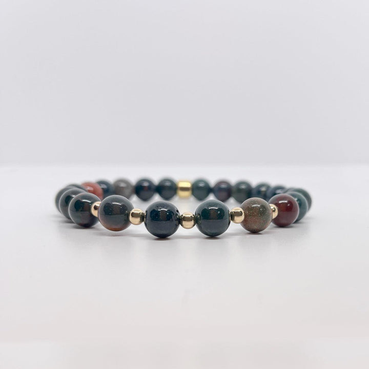 Bloodstone Gemstone Bracelet 8mm