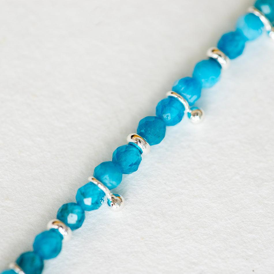 Blue Apatite Gemstone Necklace