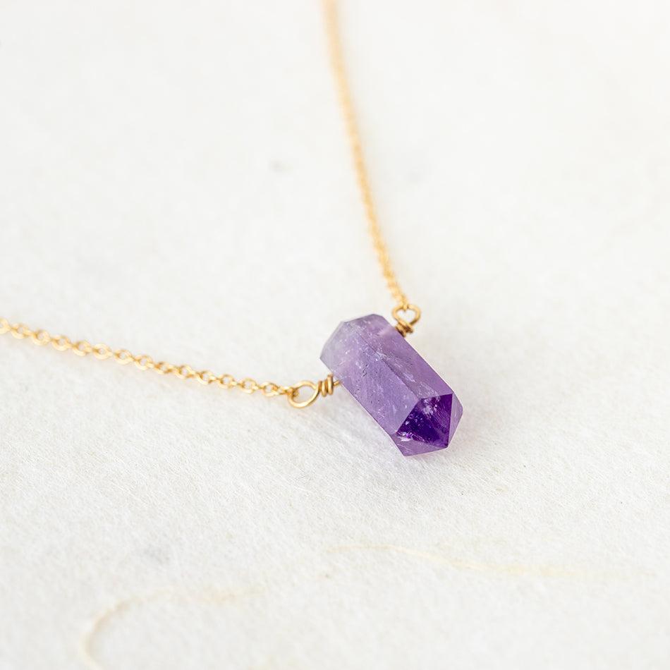 Amethyst Necklace Celestial Set