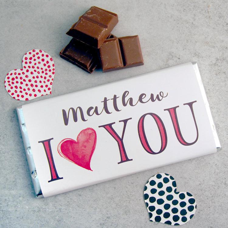 I Heart You Chocolate Bar