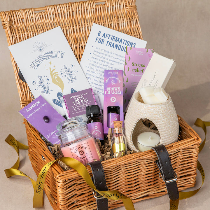 Crown Chakra Gift Basket – A Sanctuary of Serenity