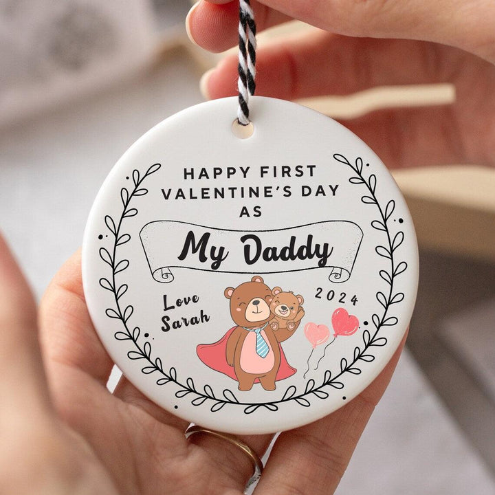 First Valentine's Day As Daddy Ceramic Keepsake