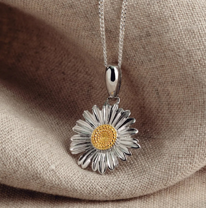 Sterling Silver Daisy Necklace