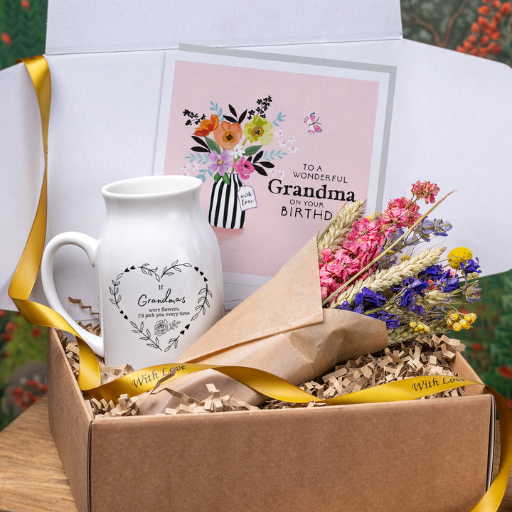 If Grandma's Were Flowers Gift Box with Vase