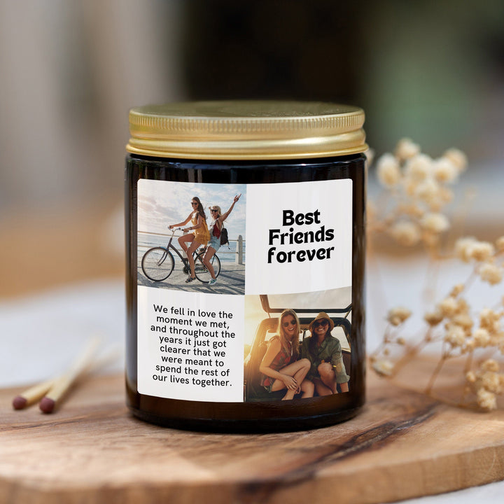 Personalised Photo Candle - Best Friends Forever