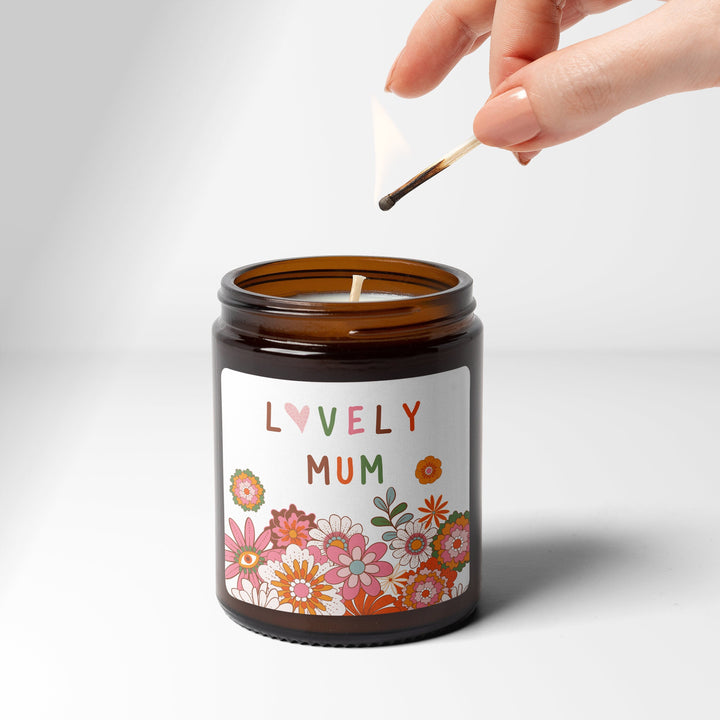 Lovely Mum Scented Candle - Vintage Flowers