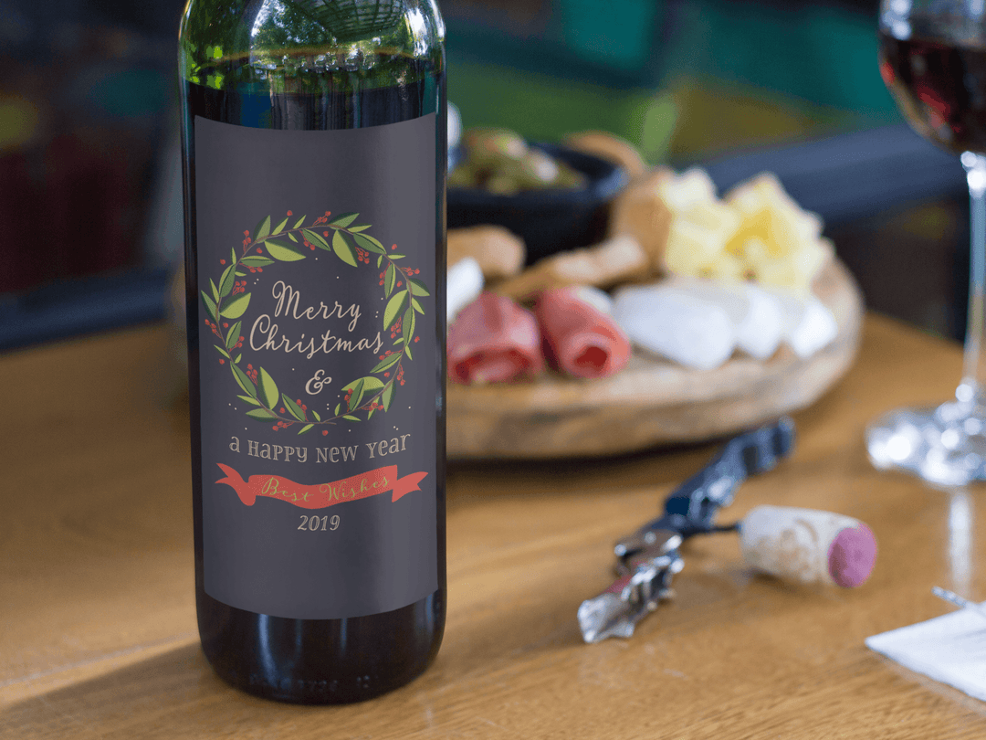 Christmas Wine Gift:  The Holly and the Berries