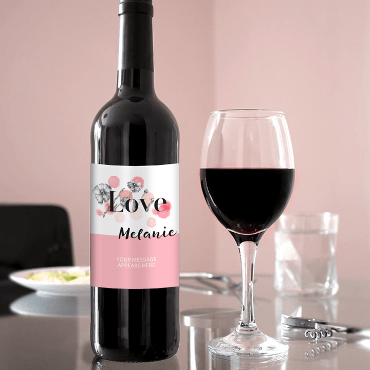 Personalised Love Wine