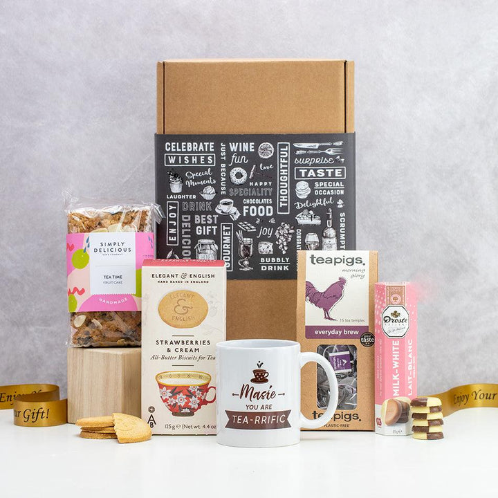 You are Tea-riffic Tea and Cake Hamper