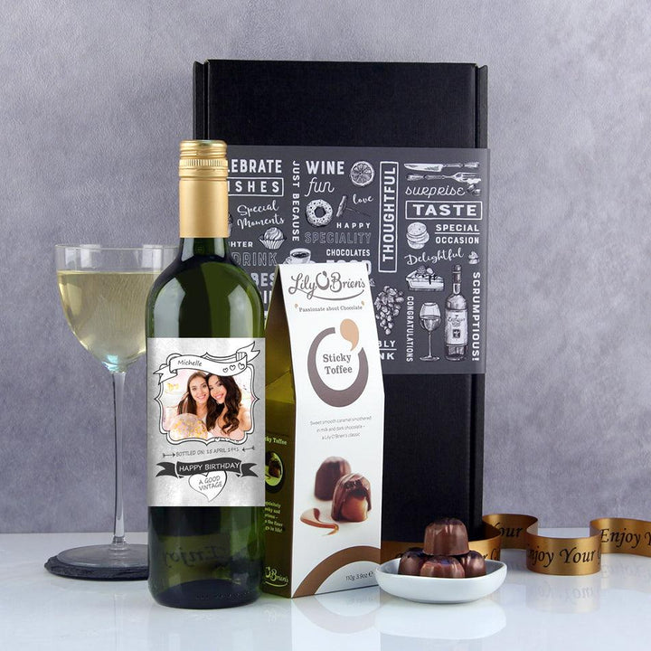 Personalised Photo Feature Birthday Wine Gift