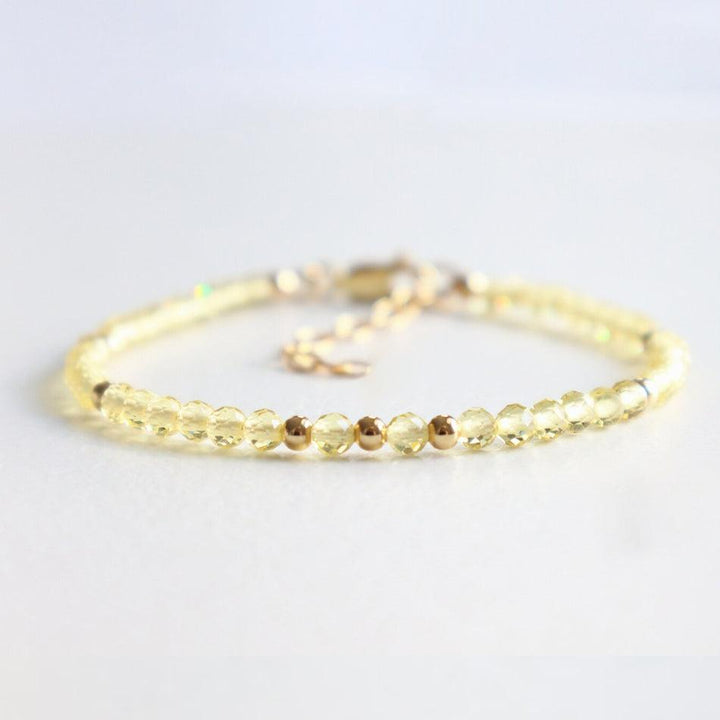 Citrine Dainty Bracelet