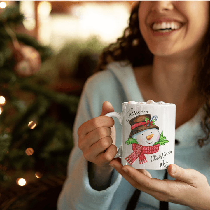 Personalised Snowman Mug