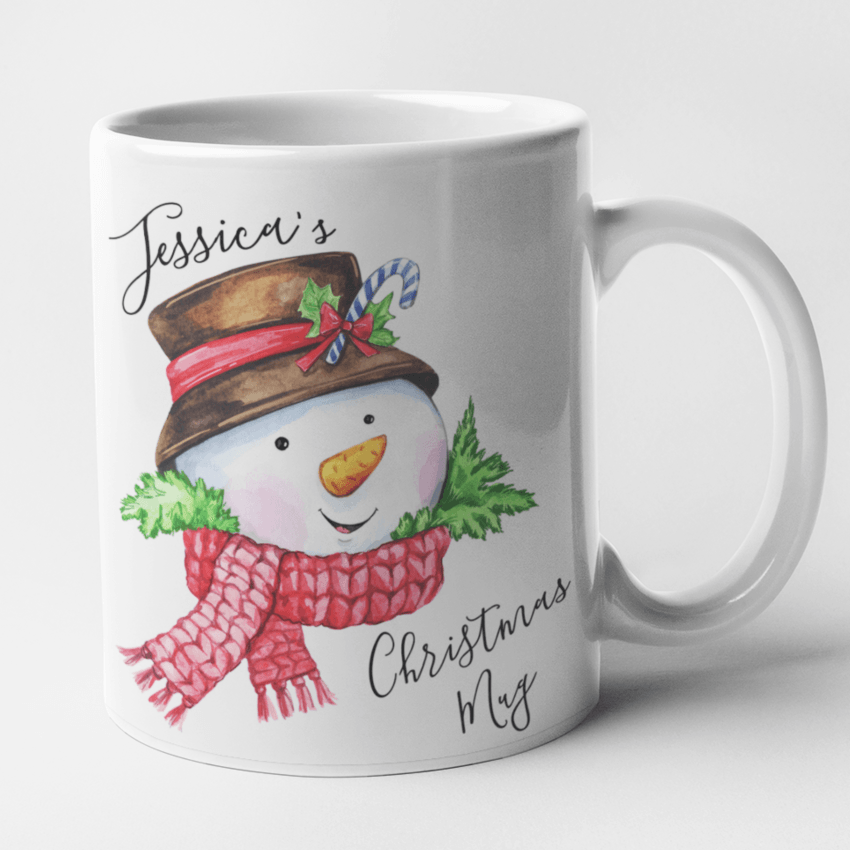 Personalised Snowman Mug