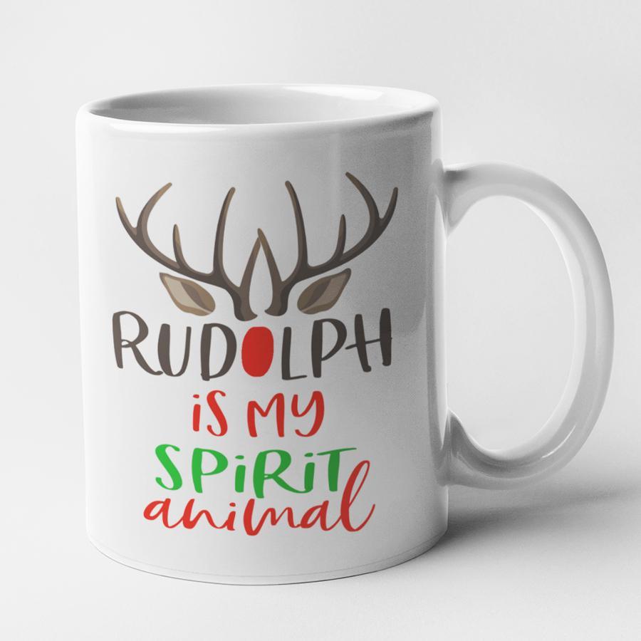 Rudolph Is My Spirit Animal Mug