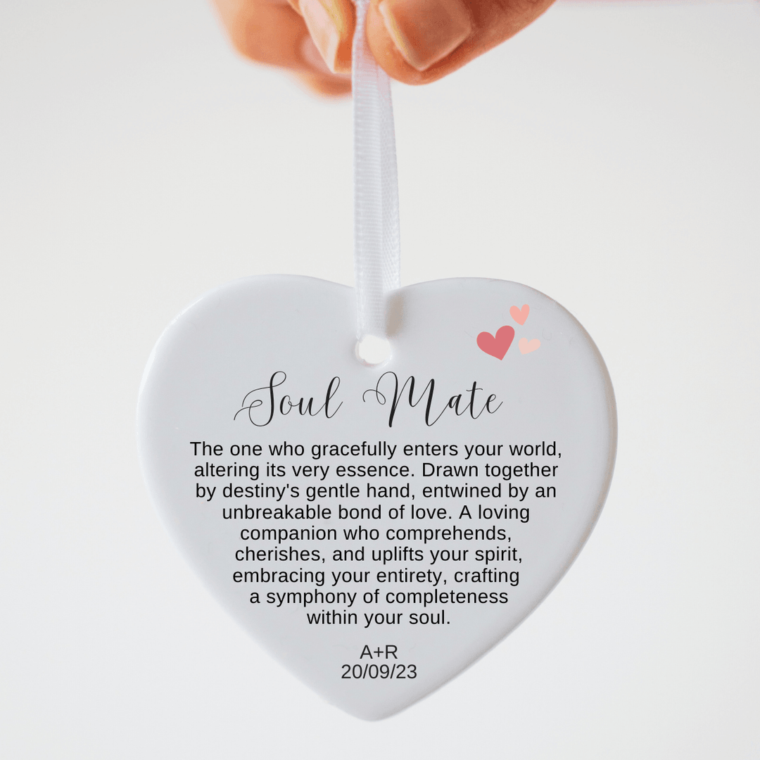 Soulmate Heart Ceramic Keepsake