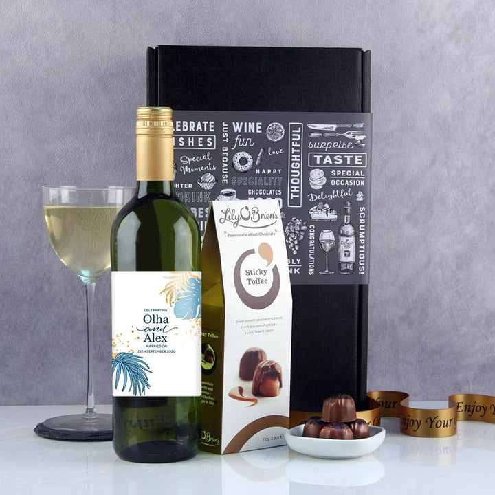 Tropical Style Wedding Wine Gift