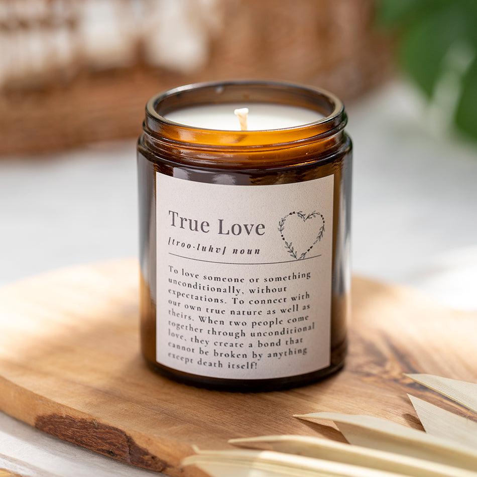 Dictionary Definition Candle - True Love