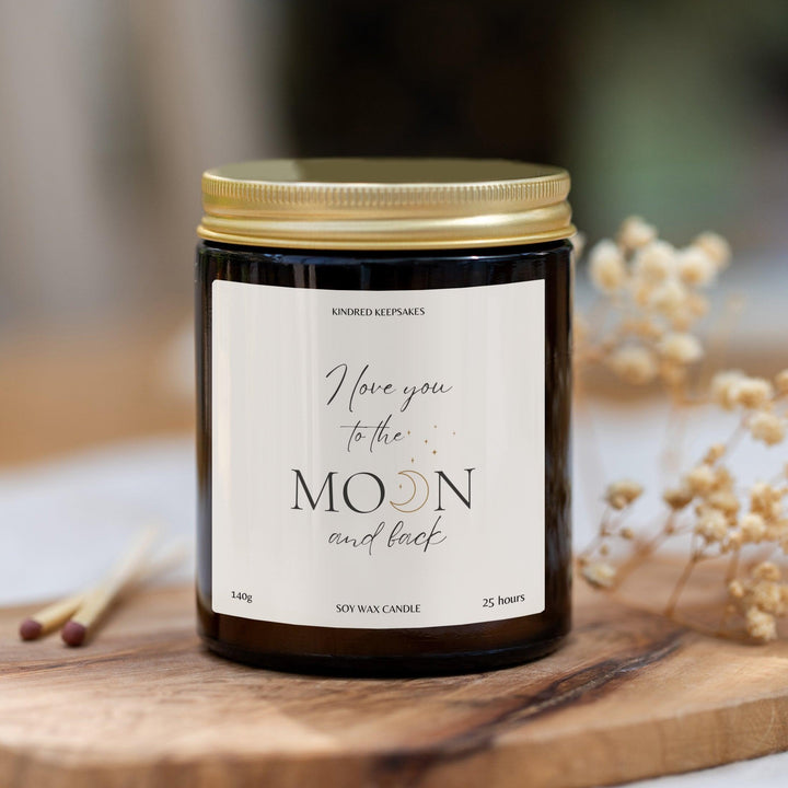 I love You to the Moon and Back Candle