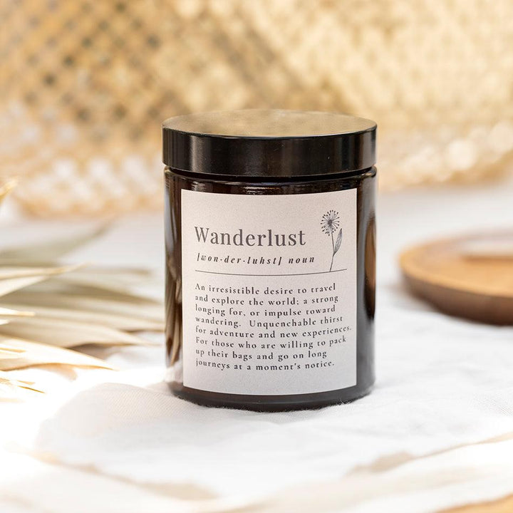 Dictionary Definition Candle - Wanderlust