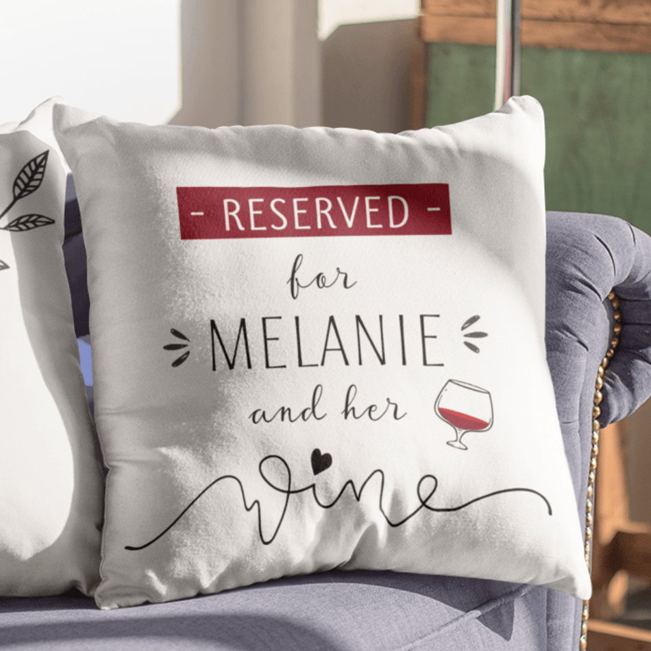 Cushion Reserved for a Wine Drinker